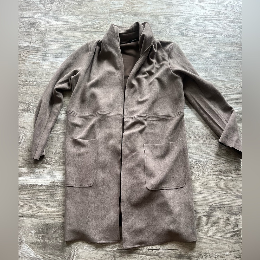 Women’s Premise Studio faux suede open front jacket
